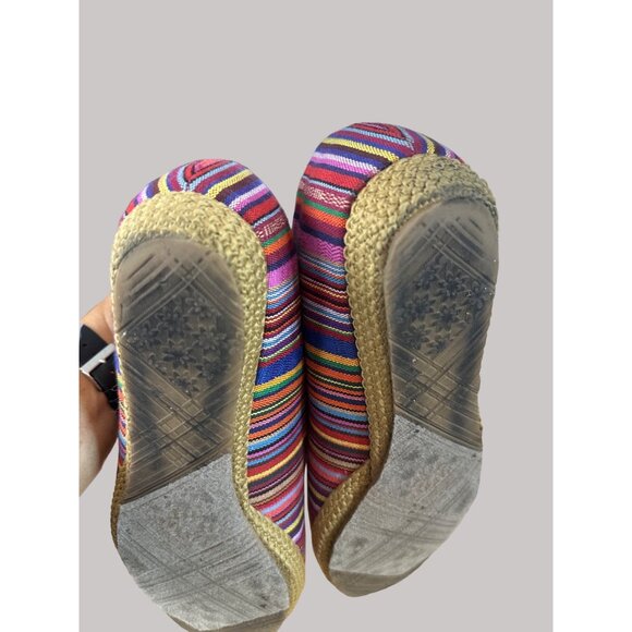 Beacon Women's Striped Multicolor Woven Step In Flats Sz 10N - Picture 12 of 15